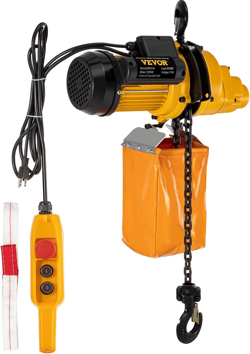 1100lbs Electric Chain Hoist with 10FT Wired Remote Control N9279