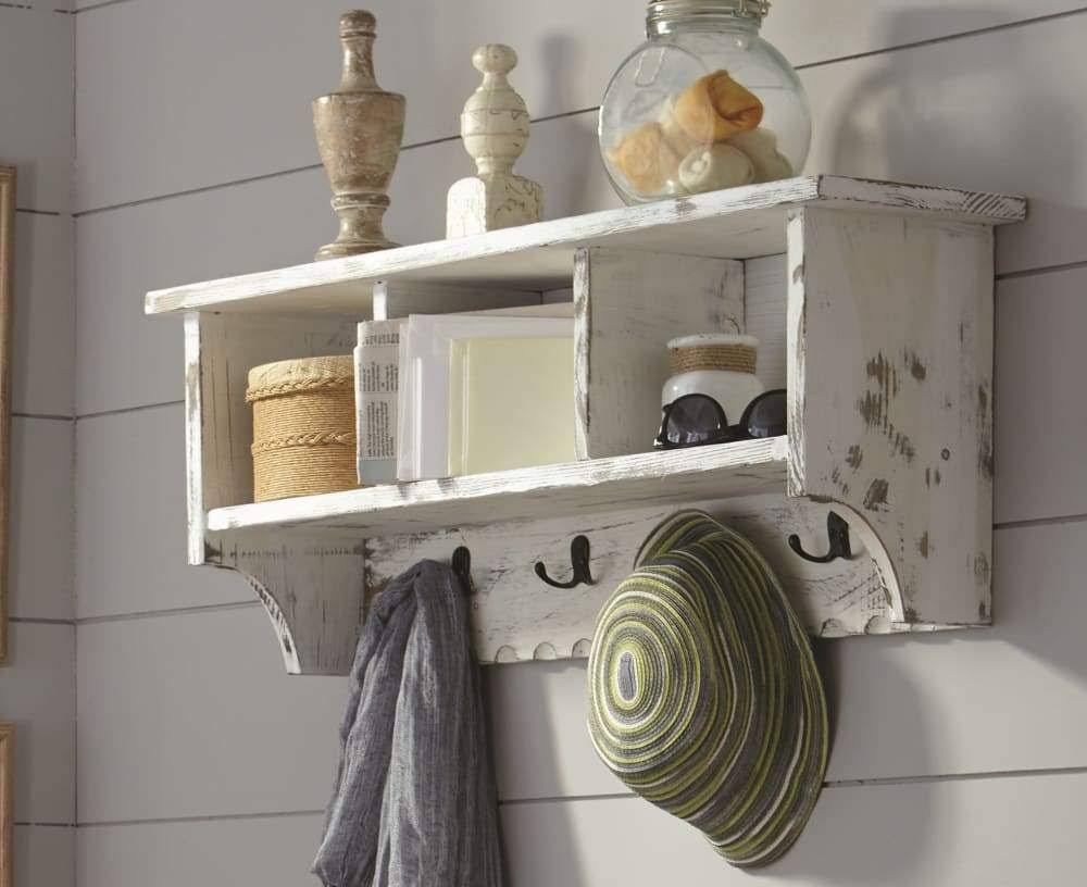 Blue Coat Hook with Storage Cubbies Y8705
