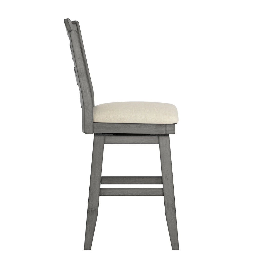 French Ladder Back Counter Height Swivel Stool C148
