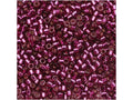 11/0 Silver Lined Dark Rose Seed Beads P1018