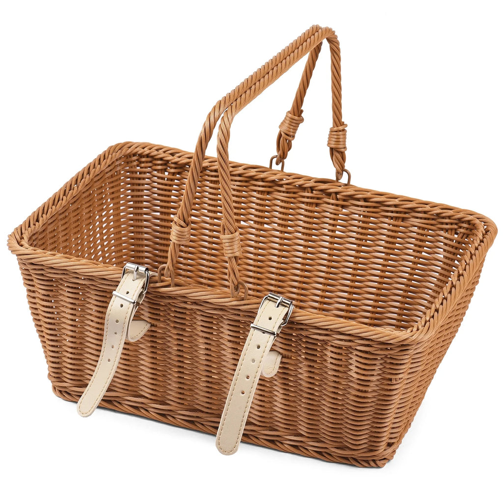 Hand Woven Wicker Bike Basket W3411