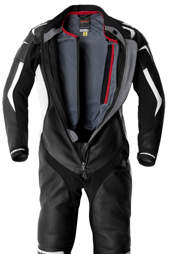Black-White Leather Suit M580