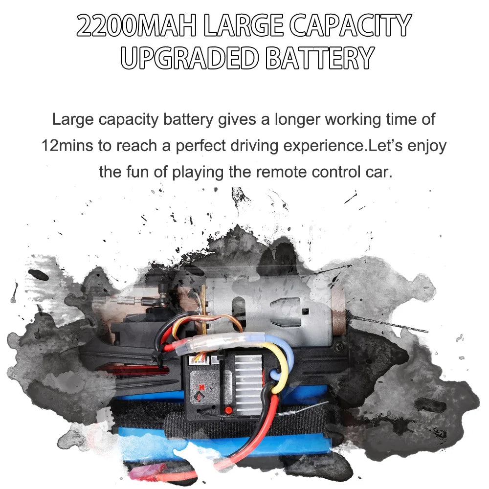 RC Car 4WD Off-Road 60km/h 2.4GHz 2200mAh RTR E644