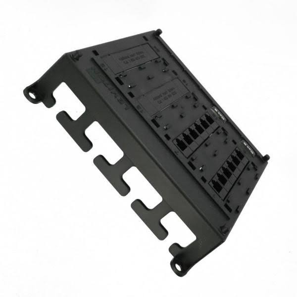 Patch Panel - CAT 6 - RJ-45 X 12 - Black ABS plastic - 12 ports J121