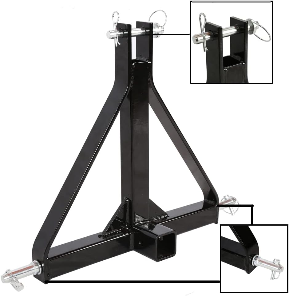 3 Point 2 Receiver Trailer Hitch Drawbar Adapter S3797