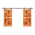 Red Walnut Barn Door with Hardware Kit X831
