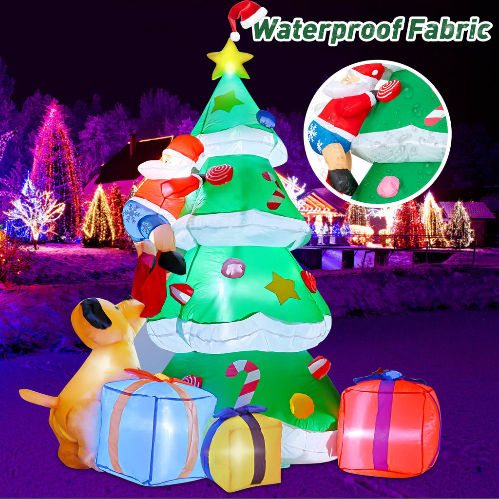 7FT Christmas Inflatables Santa Claus Blow Up Decor K42446