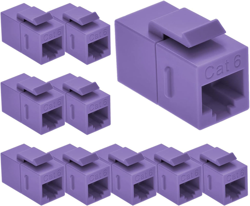 Cat.6 RJ45 Inline Coupler Female-Female 50-Pack Orange E9411