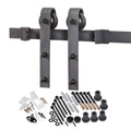 Matte Black Door Barn Hardware Kit B362