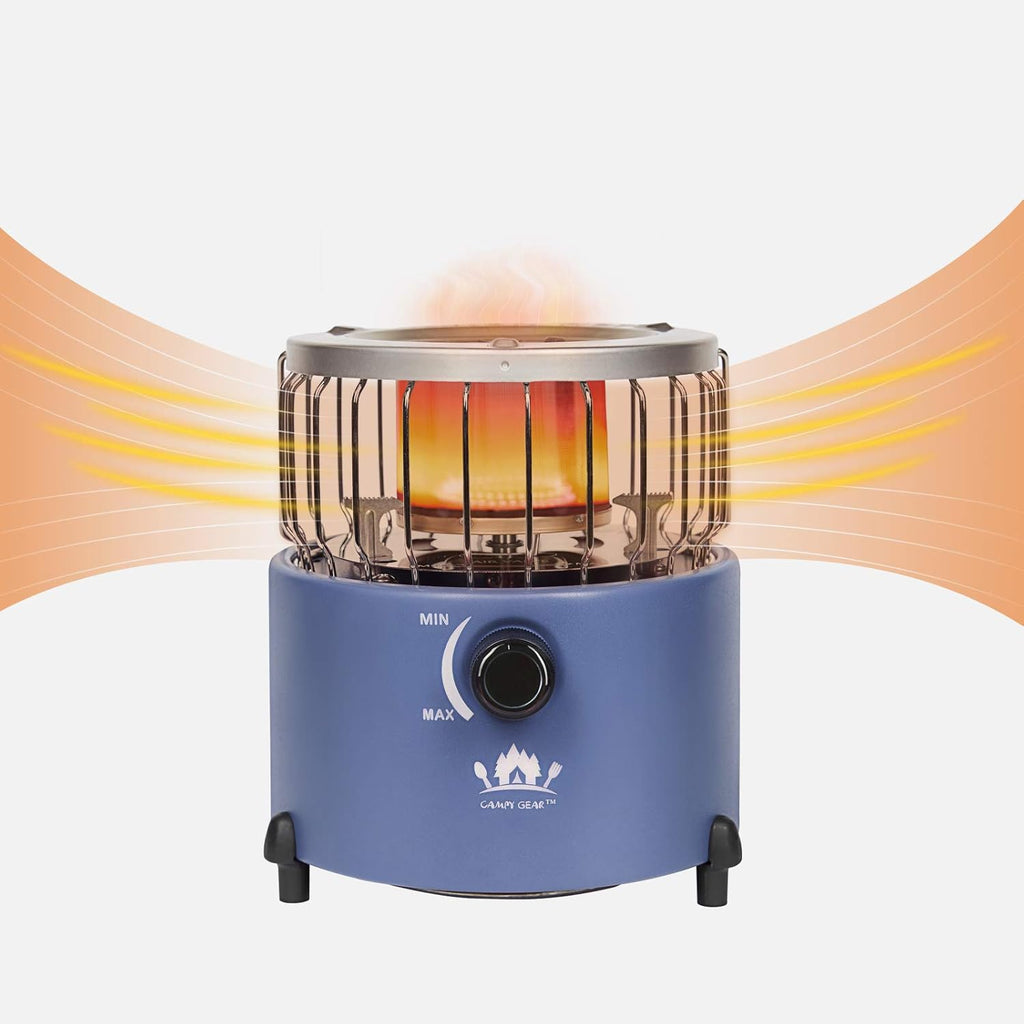 2 in 1 Portable Propane Heater & Stove, Navy Blue C802