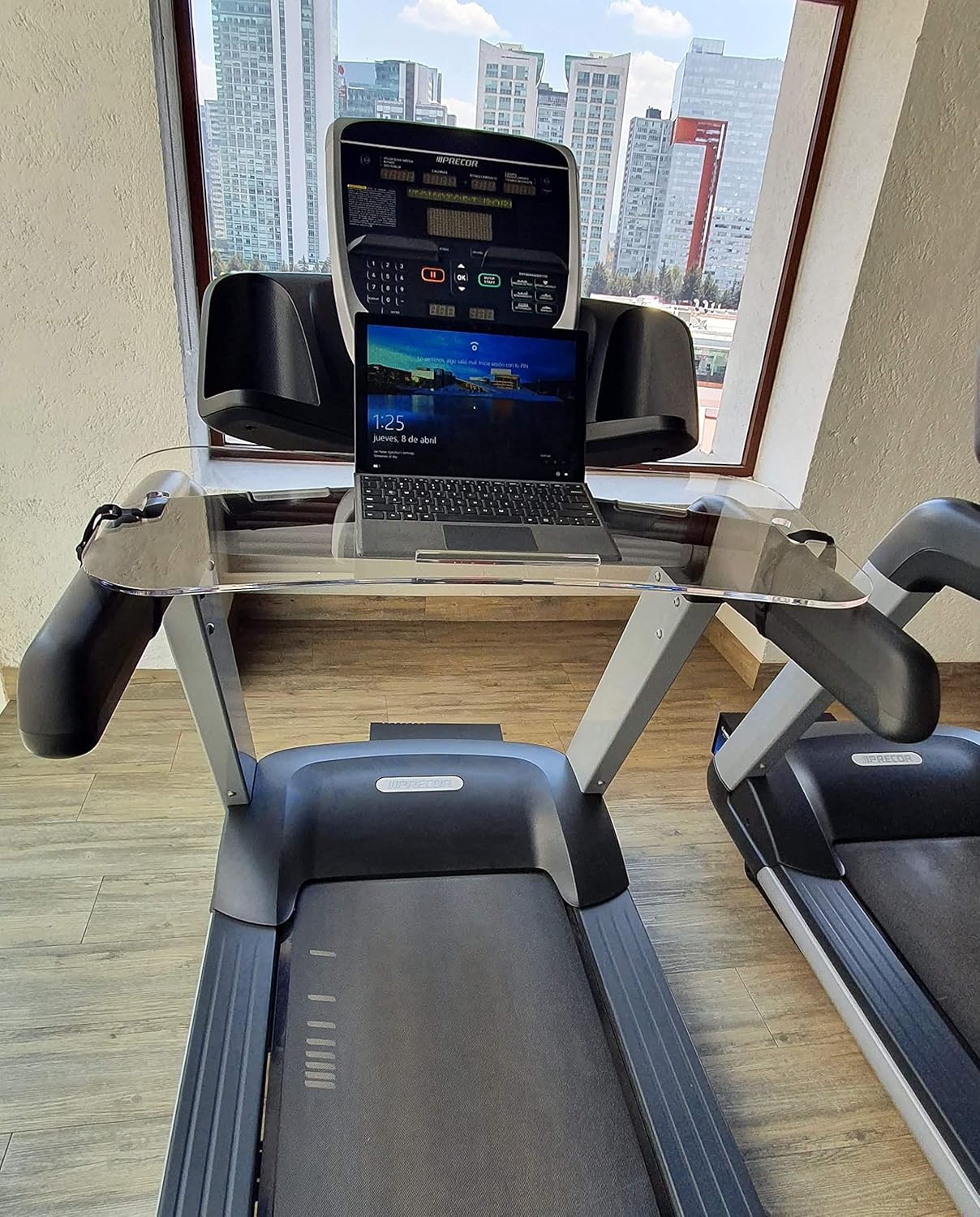 Clear Acrylic Treadmill Laptop Tray with 2 Straps, Pack of 2 C944