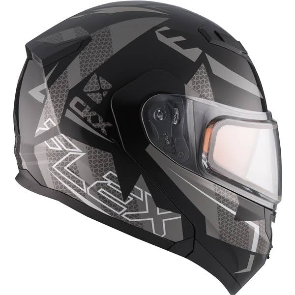 Modular Helmet, Double Shield, Size: XS, Gray I2489