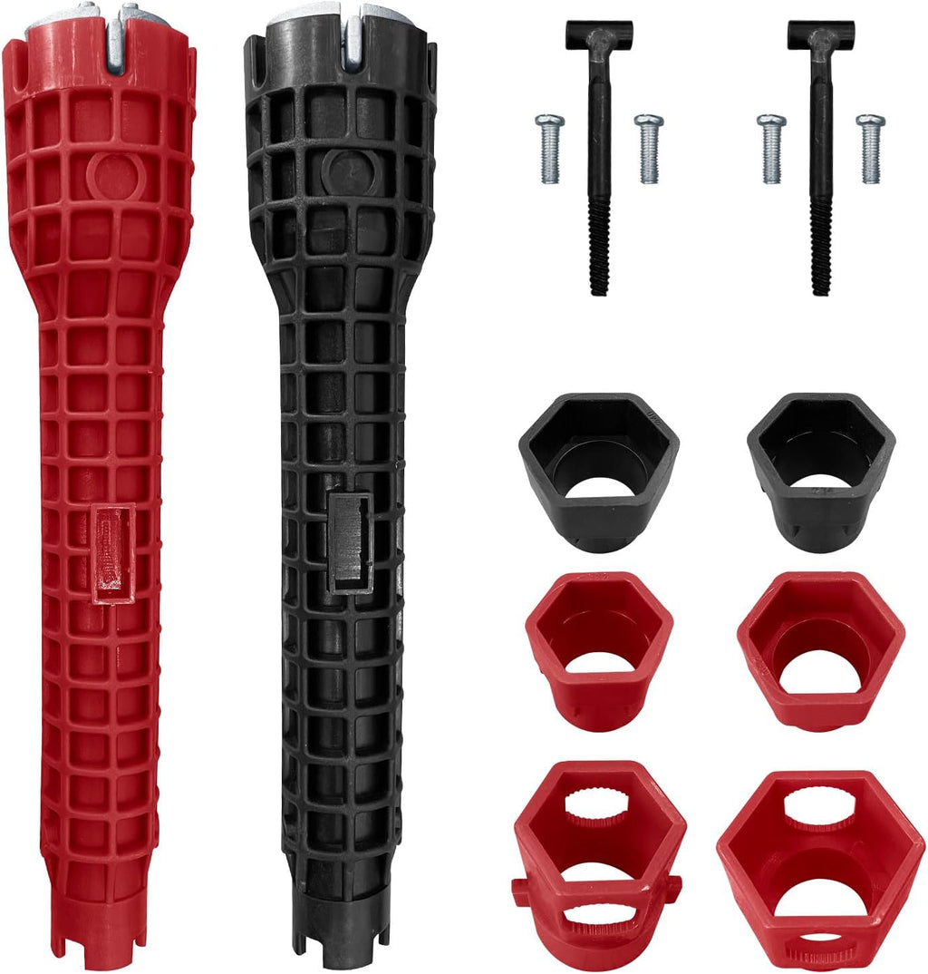 2 Pack 14-in-1 Sink Wrench Faucet Installation Tools with Thread Seal Tape A574