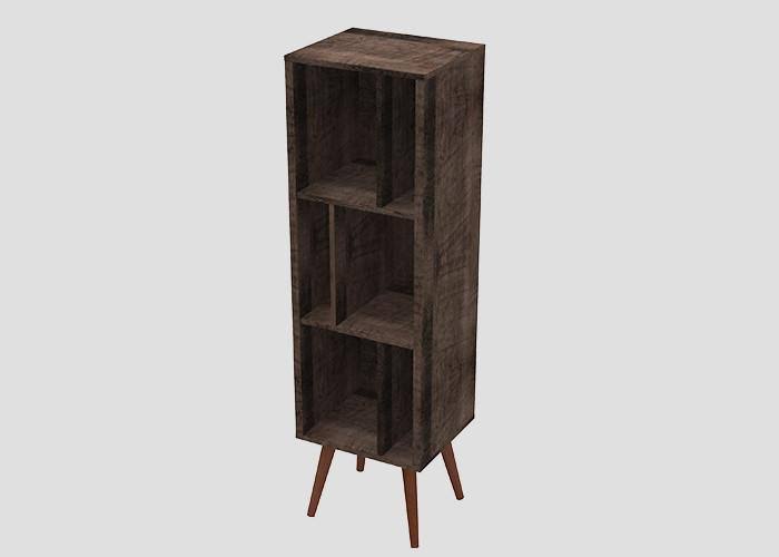 Large White Cubby Bookcase M75408