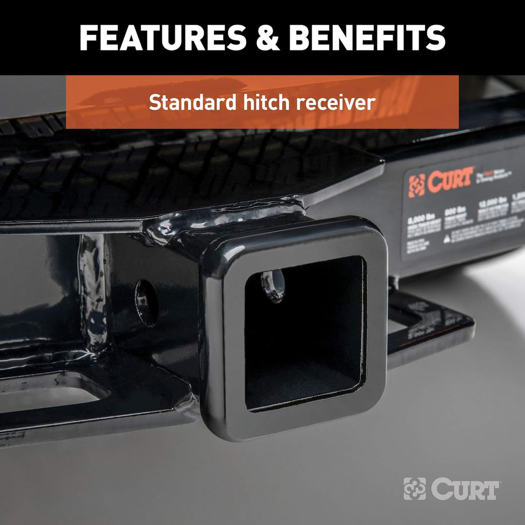 Class 3 Trailer Hitch, 2-Inch Receiver, 5,000 lbs U108