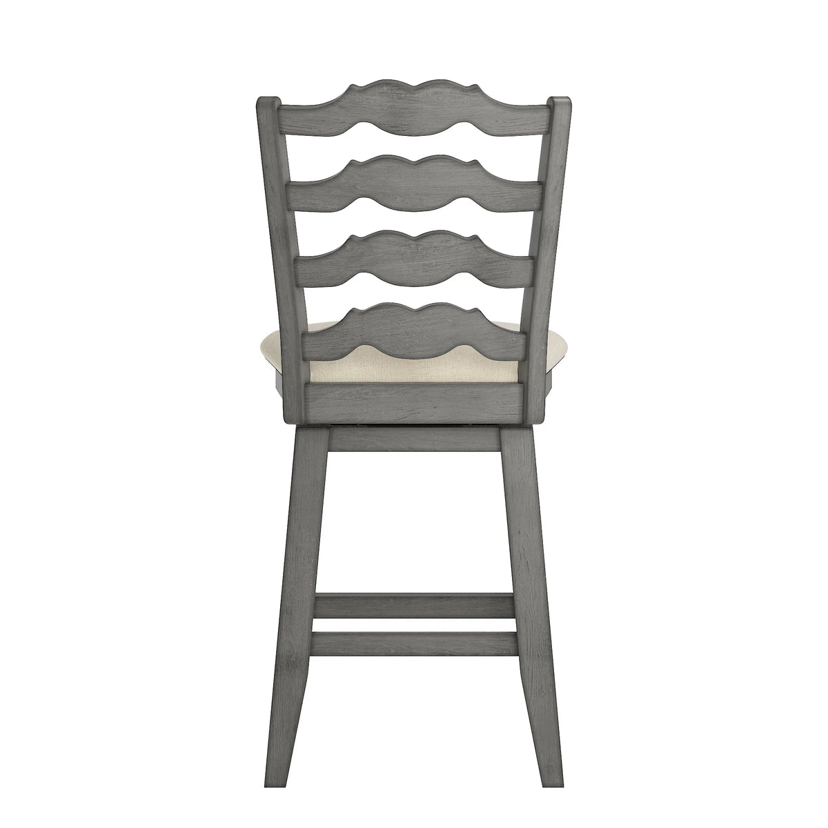 French Ladder Back Counter Height Swivel Stool C148