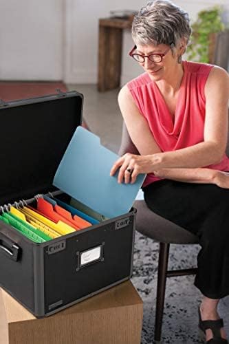 Locking File Storage Chest, Tactical Black, Pack of 2 J382