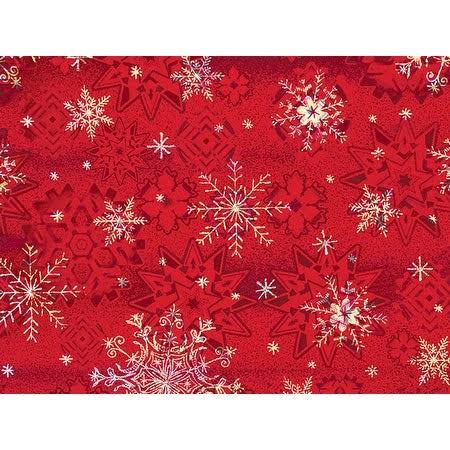 Winter Snowflake 30x22 x 833 Full Ream Gift Wrap (Metallized) Q596