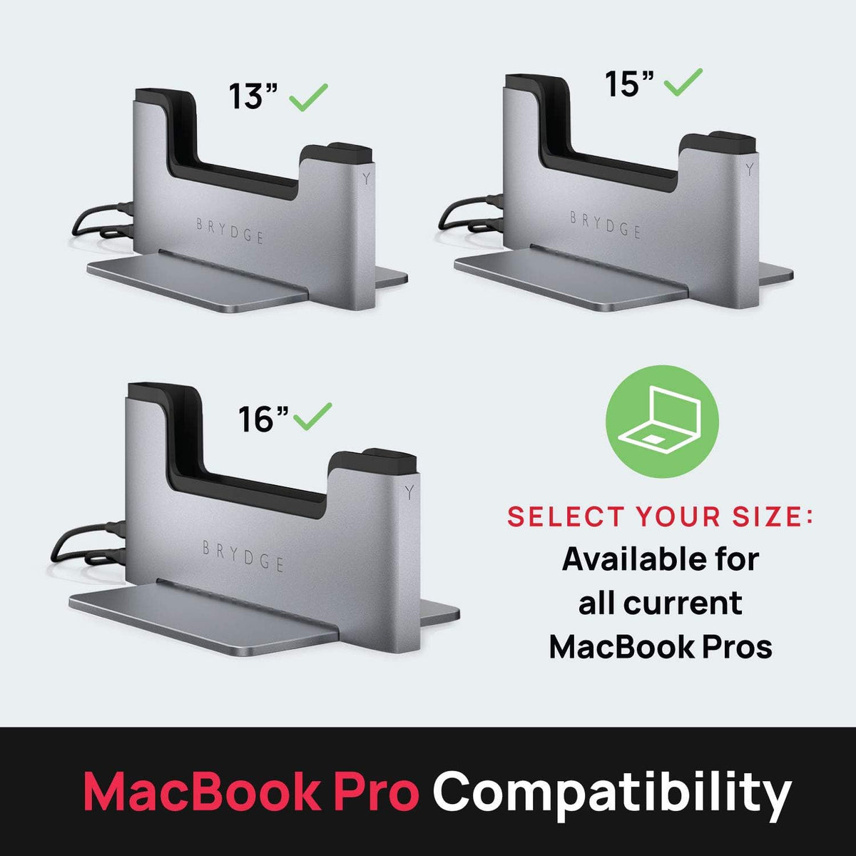 Vertical Laptop Stand for 16-inch MacBook Pro X513