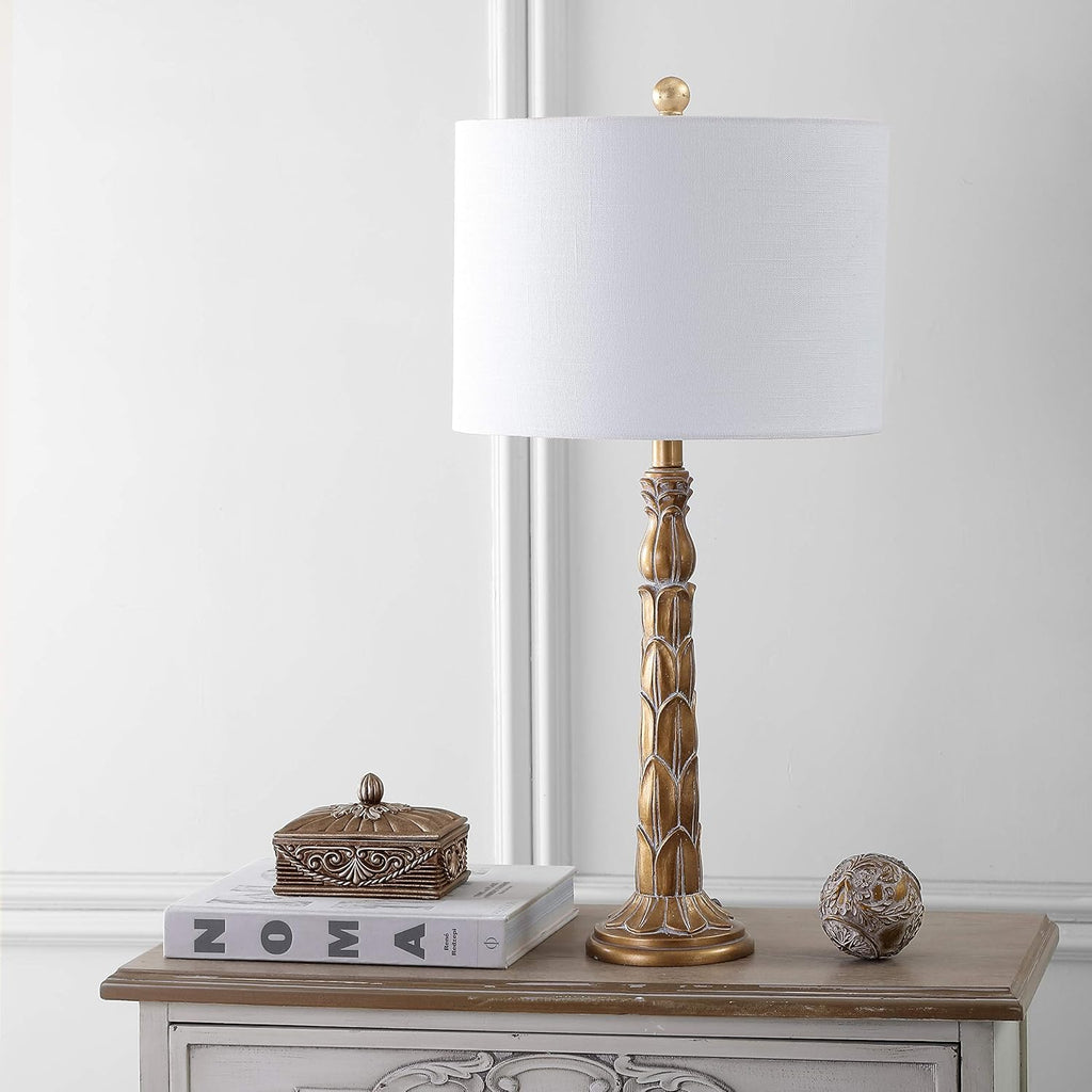 Antique Gold Resin LED Lamp V770