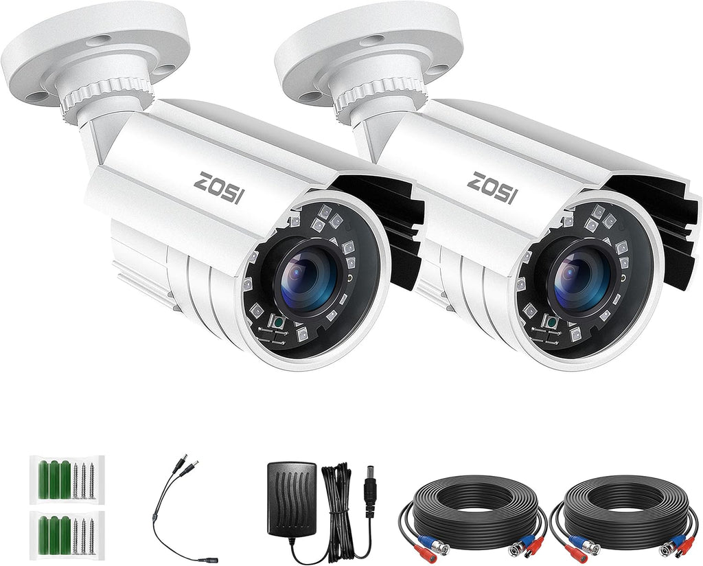 2MP 1080p Outdoor Indoor Security Bullet Camera with 80ft IR Night Vision K9781