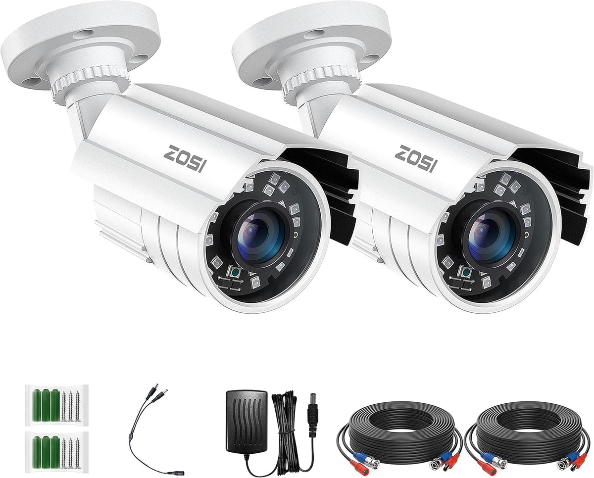 2MP 1080p Outdoor Indoor Security Bullet Camera with 80ft IR Night Vision K9781