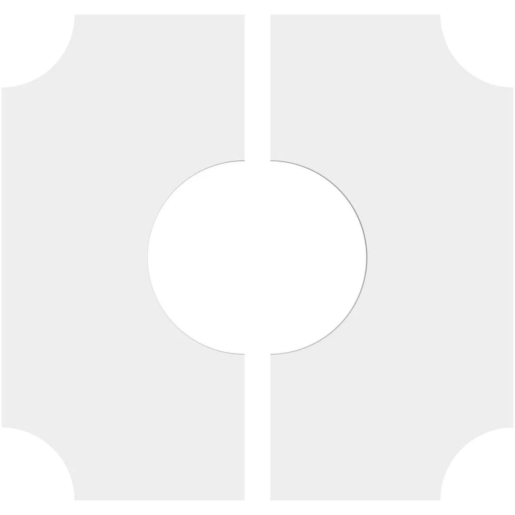 10"OD x 4"ID x 6"C x 1"P PVC Ceiling Medallion Y731