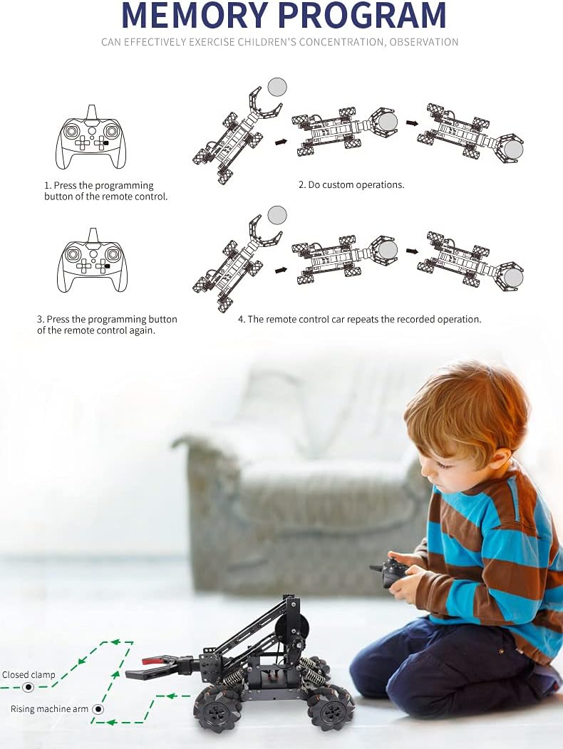 3-in 1 Science Kits with 4-DOF Robotic Car E195