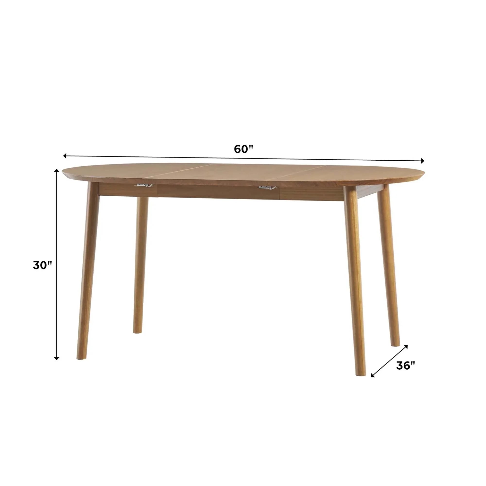Caramel Solid Wood Oval Dining Table U1929