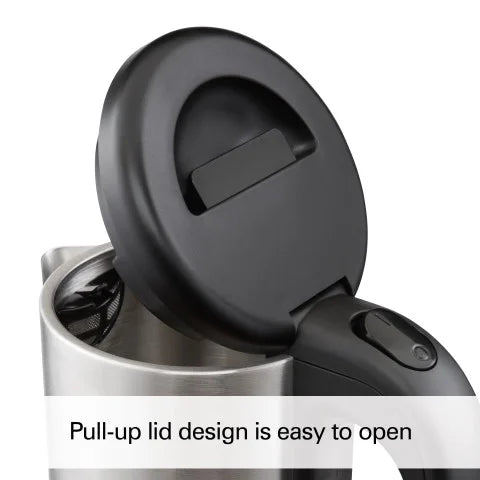 Stainless Steel and Black Electric Kettle L898