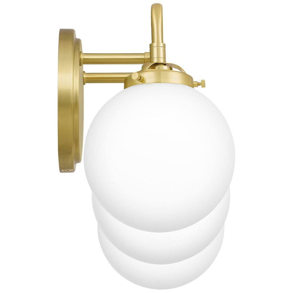 3 Light Satin Brass Bath Light P61653