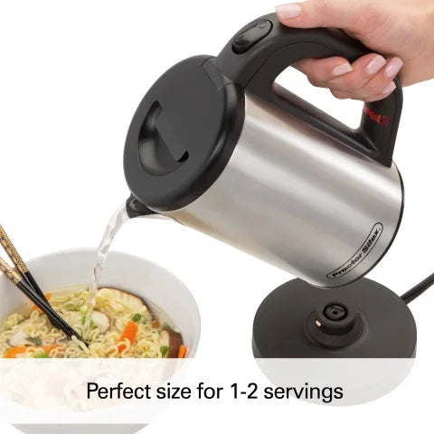 Stainless Steel and Black Electric Kettle L898