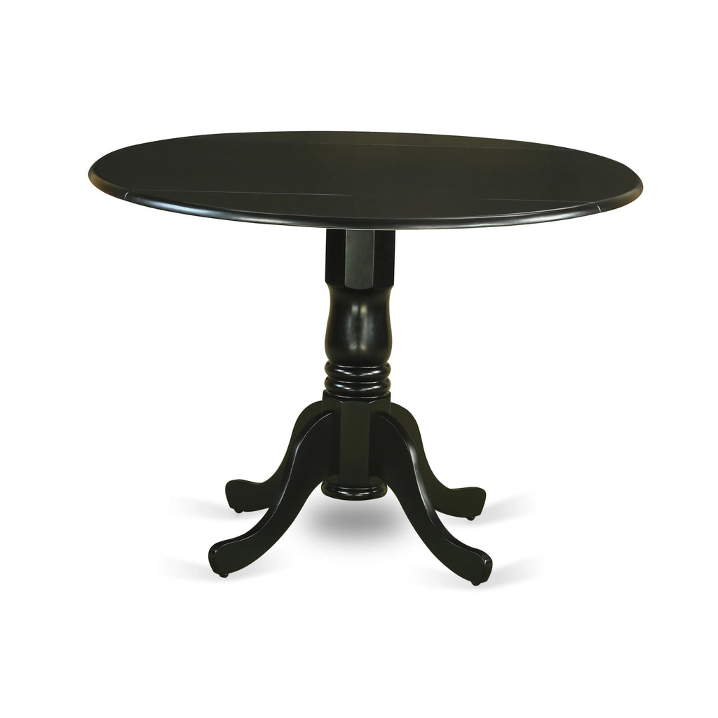 5-piece Wood Dining Set in Black/Dark Gotham Gray E730