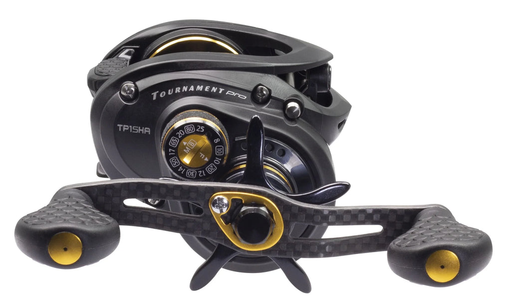 Baitcast Fishing Reel, Right-Hand Retrieve, 7.5:1 Gear Ratio, 11 Bearing, Black P513