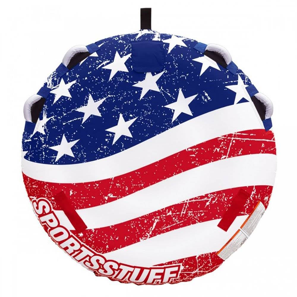 Stars & Stripes Inflatable 1 Rider Watersports Towable Tube (3 Pack) O264670