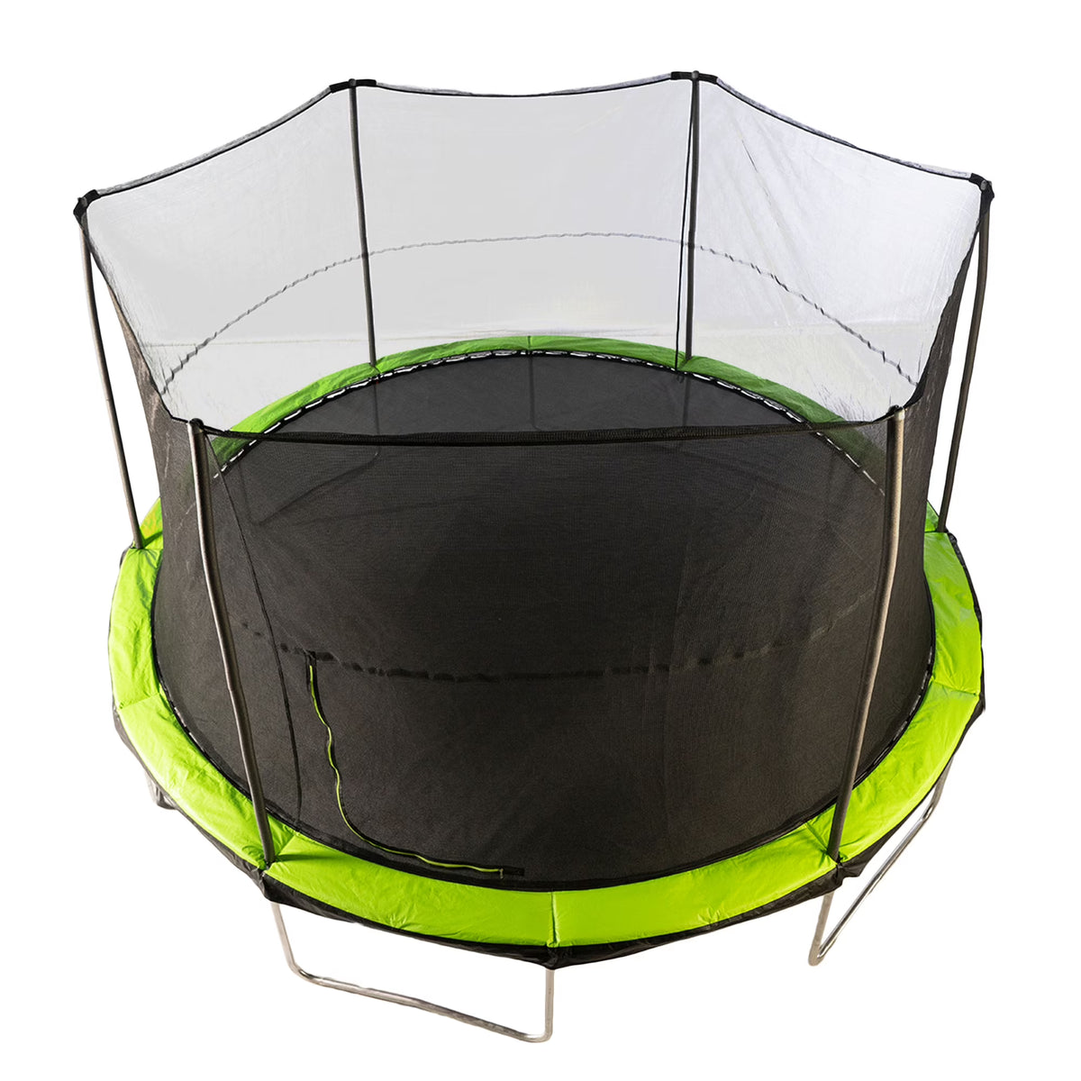 14 Foot Trampoline and Enclosure System with Pad, Black/Lime Green F3957