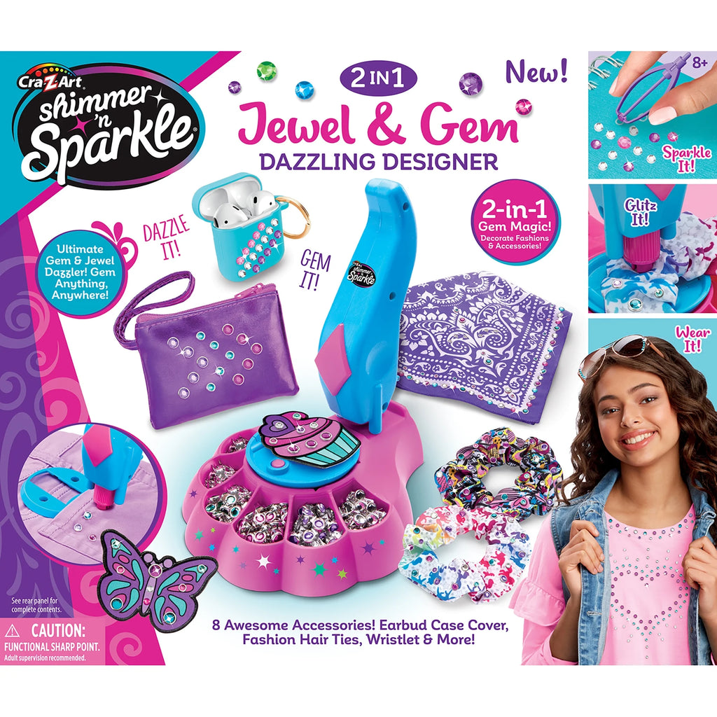 2-In-1 Jewel & Gem Designer with 8 Accessories W66292
