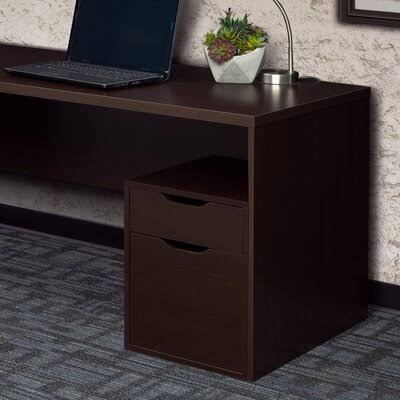 Truffle Freestanding 2-Drawer Vertical Filing Cabinet I428