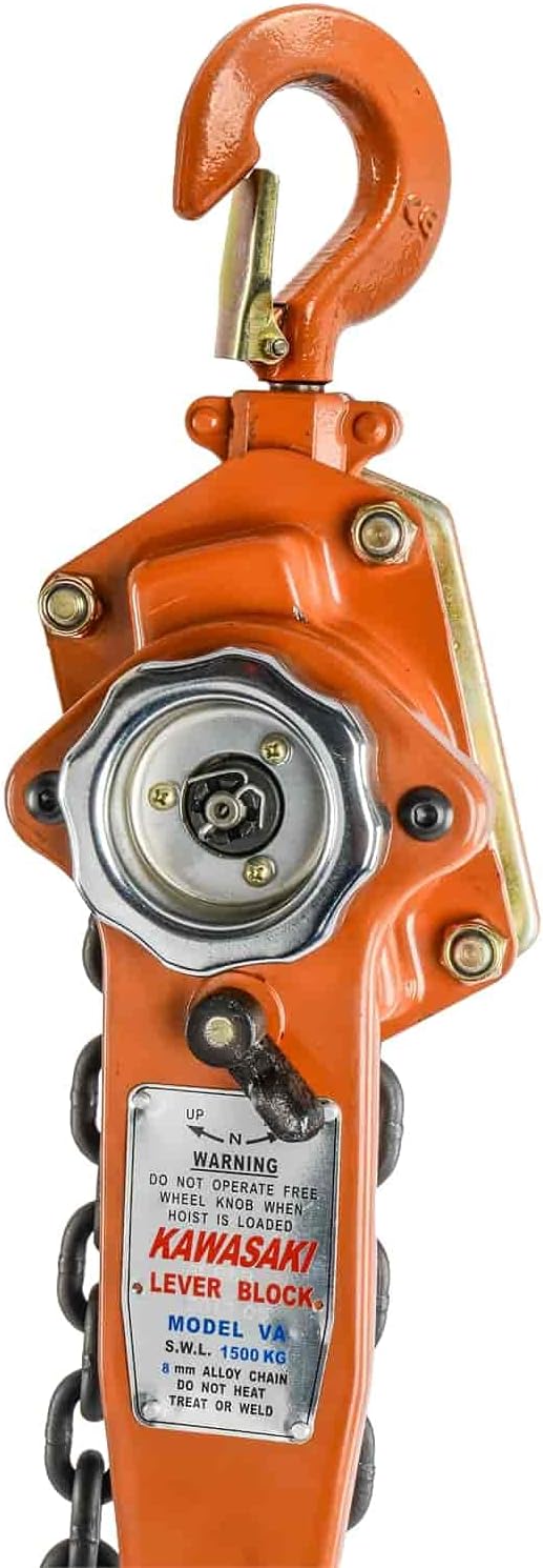 Lever Chain Hoist 1.5-Ton Capacity, 5 ft. Lift H81976