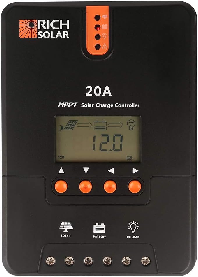 200 Watt 12 Volt Monocrystalline Solar Starter Kit with MPPT Charge Controller B311686