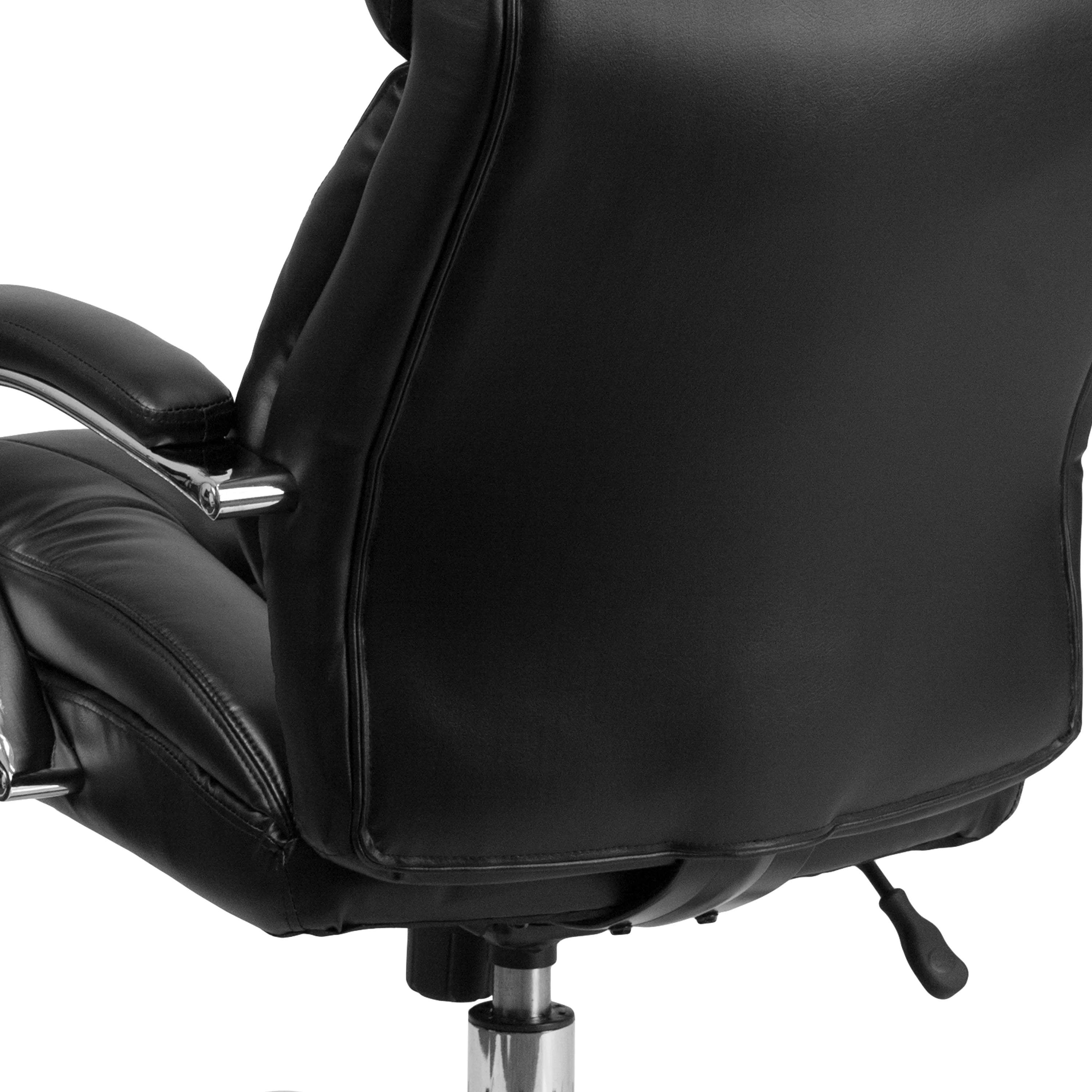 Black LeatherSoft Swivel Executive Office Chair Y51452