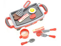 Pretend Play Kitchen Toy with Cookware and Electric Griddle Y346