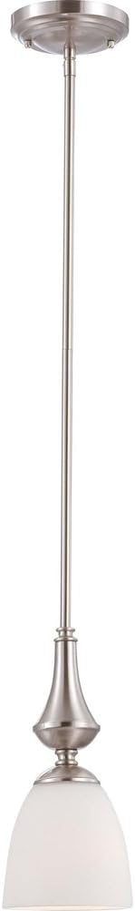 Three Light Vanity Frosted Glass Brushed Nickel Fixture D66548