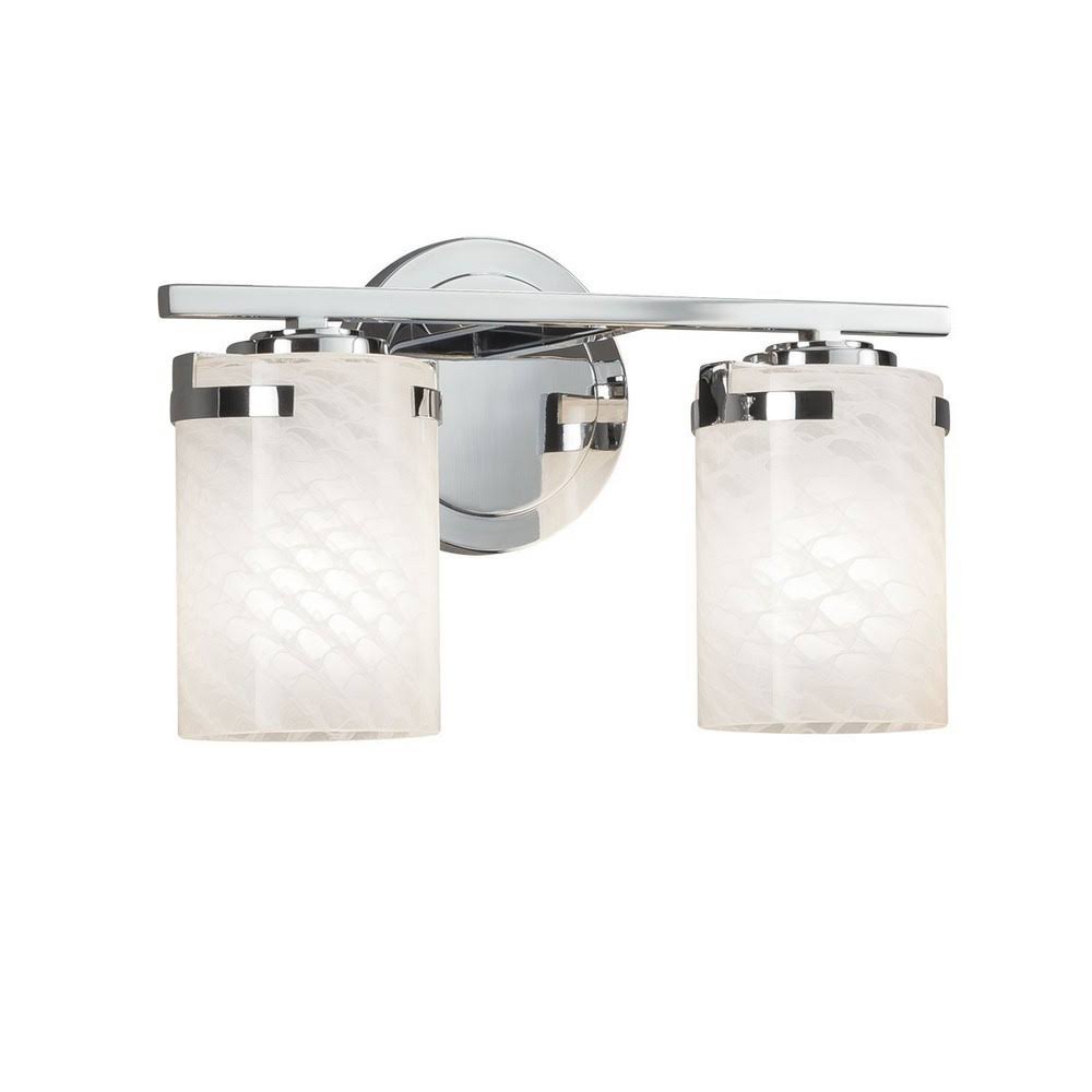 2-Light Polished Chrome Bath Bar H3584