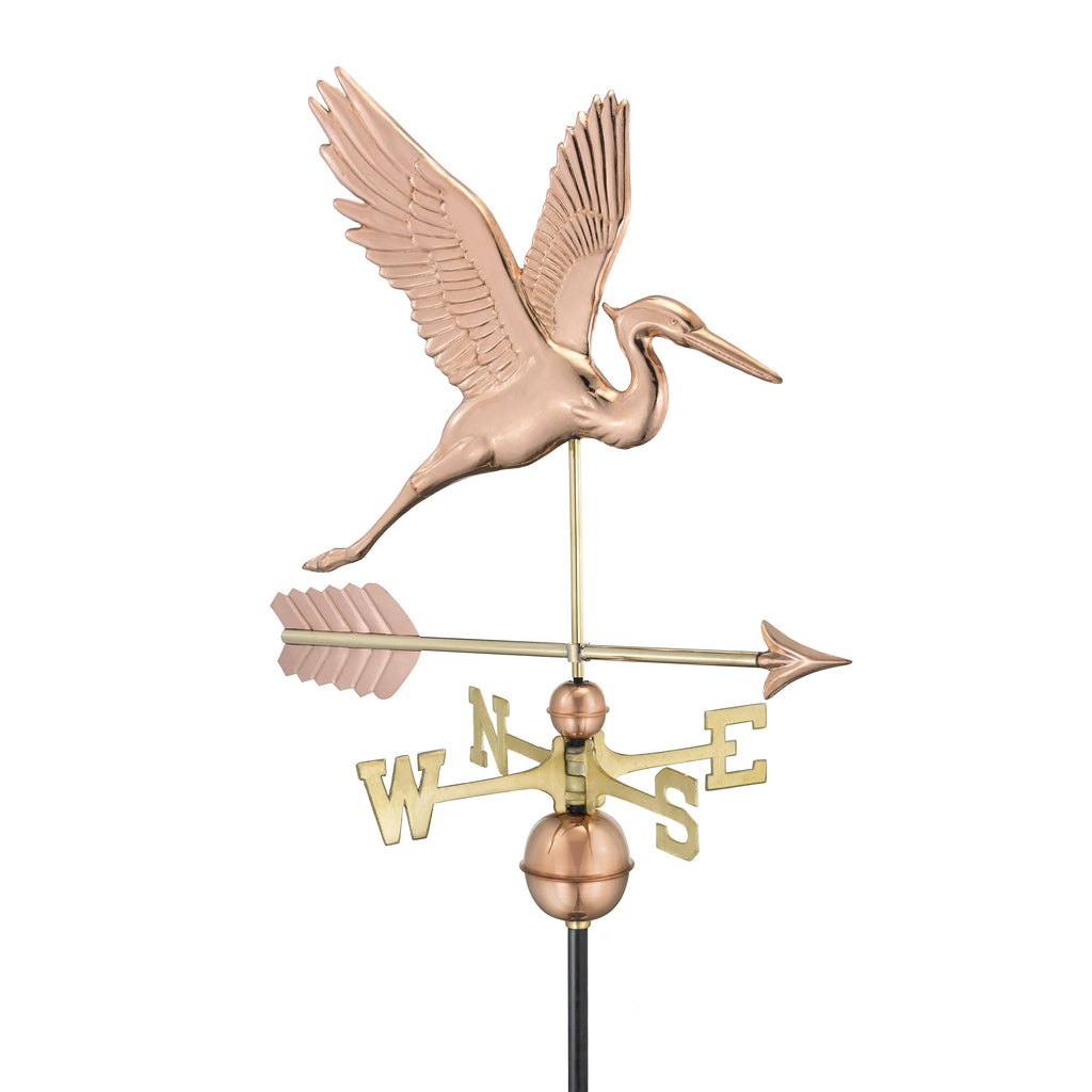 Blue Heron Arrow Weathervane Pure Copper I88966