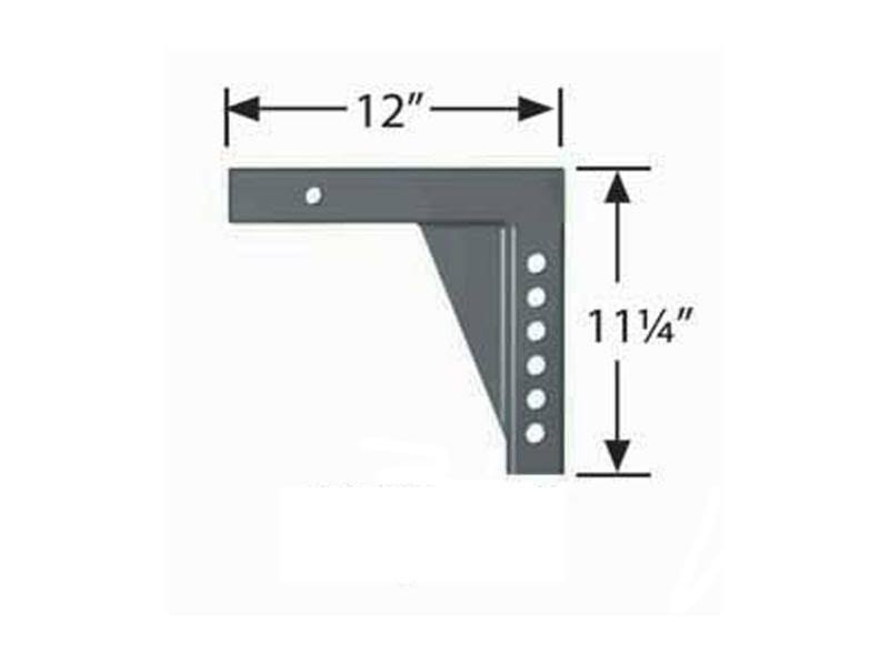 Adjustable Shank, 6x22 Drop, 10x22 Rise x 12x22 Length Q5900