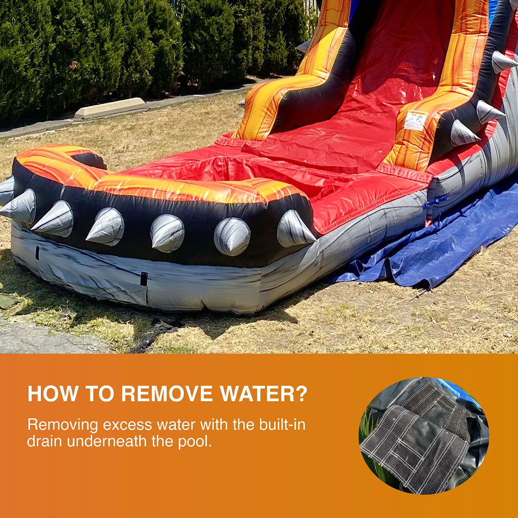 Inflatable Bounce House Water Slide with Splash Pool N786185