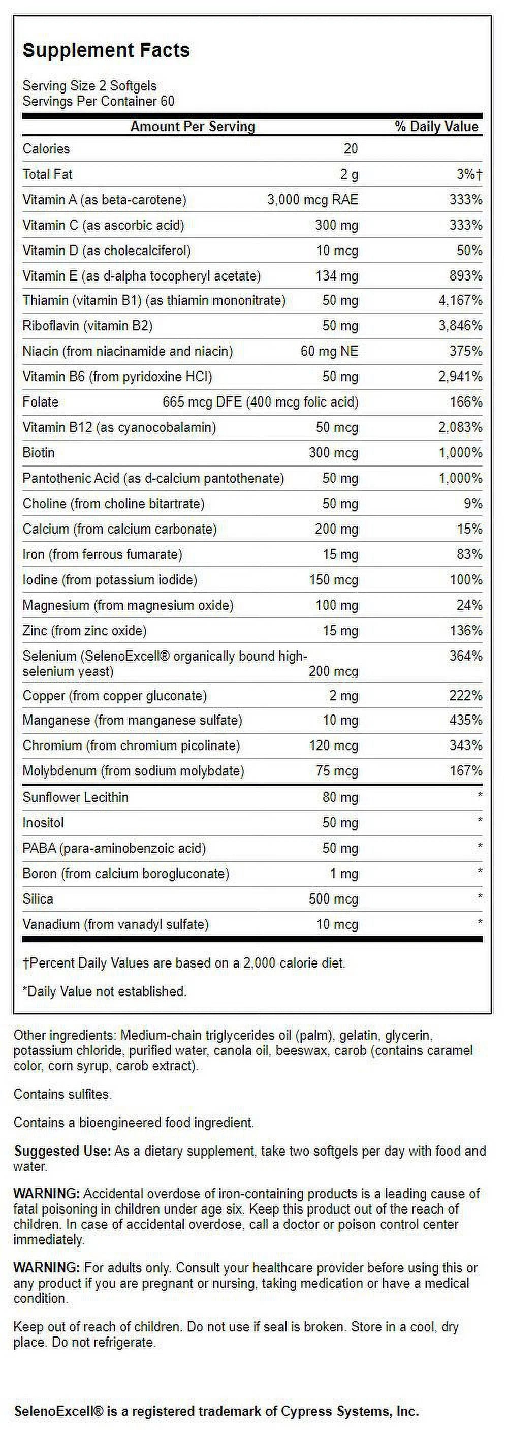 120 Softgels Multi N96482