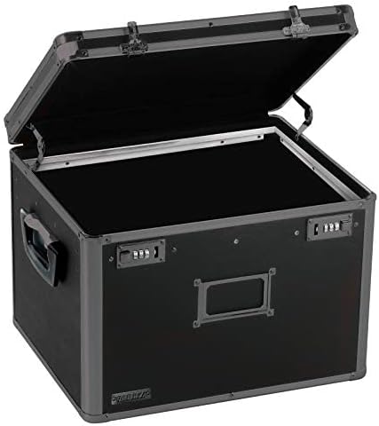 Locking File Storage Chest, Tactical Black, Pack of 2 J382