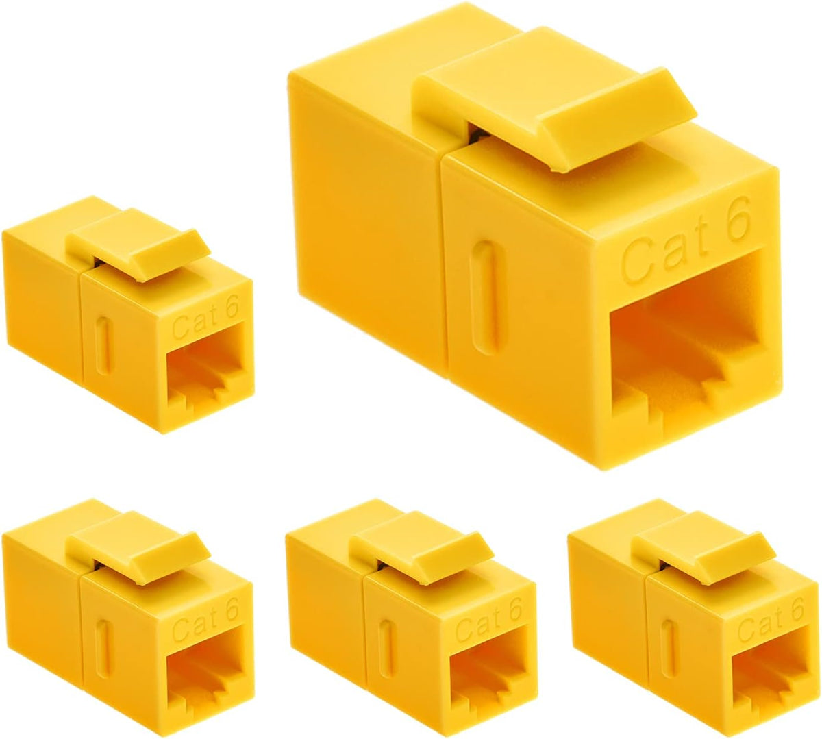 Cat.6 RJ45 Inline Coupler Female-Female 50-Pack Orange E9411